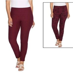 Women with Control  Renee's Reversibles Pants Size Small Tall